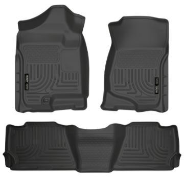 Picture of Husky Liners 07-13 GM Escalade-Suburban-Yukon WeatherBeater Black Front & 2nd Seat Floor Liners