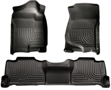 Picture of Husky Liners 07-13 GM Escalade ESV-Avalanche-Suburban WeatherBeater Black Front-2nd Row Floor Liners