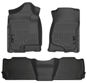 Picture of Husky Liners 07-13 GM Escalade ESV-Avalanche-Suburban WeatherBeater Black Front-2nd Row Floor Liners