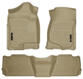 Picture of Husky Liners 07-13 GM Escalade ESV-Avalanche-Suburban WeatherBeater Tan Front-2nd Row Floor Liners
