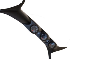 Picture of Autometer 99-07 Ford Powerstroke-SD Black Triple Pillar Gauge Kit