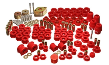 Picture of Energy Suspension 07-11 Jeep JK 4dr Red Hyper-Flex Master Bushing Set