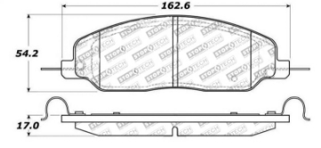 Picture of StopTech Performance 05-09 Ford Mustang Cobra-Mach 1 V6-GT - 10 Shelby-Shelby GT Front Brake Pads