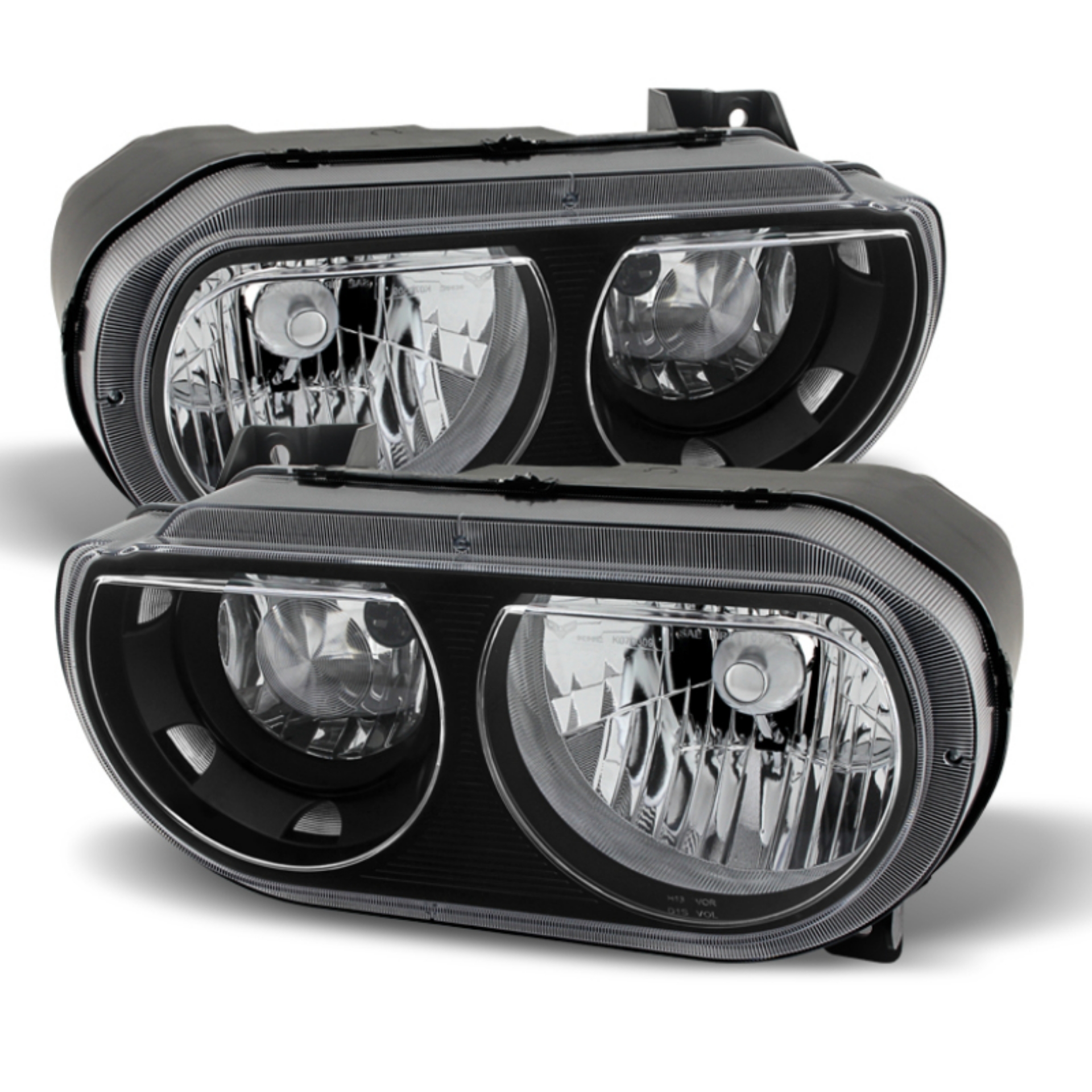 Picture of xTune Dodge Challenger 08-13 Halogen Only Does Not Fit Hid Model Headlights Black HD-JH-DCHAL08-BK