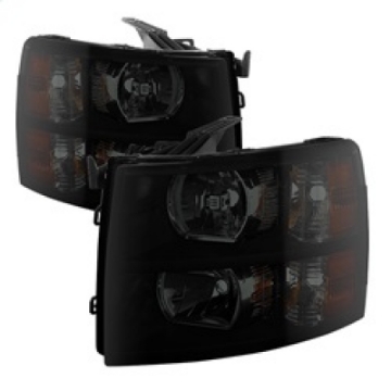 Picture of xTune Chevy Silverado 07-13 Crystal Headlights Black Smoked HD-JH-CS07-AM-BSM
