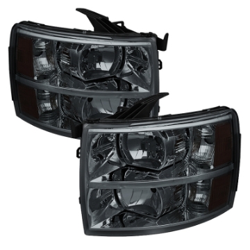 Picture of xTune Chevy Silverado 07-13 Crystal Headlights Smoked HD-JH-CS07-AM-SM