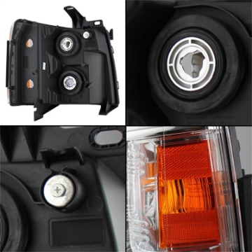 Picture of xTune Chevy Silverado 07-13 Crystal Headlights Chrome HD-JH-CS07-AM-C