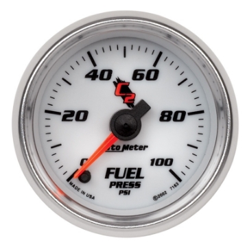 Picture of Autometer C2 52mm 100 PSI Electronic Fuel Pressure Gauge