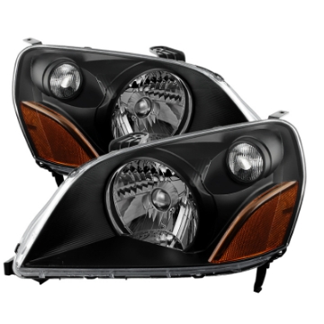 Picture of xTune Honda Pilot 03-05 Crystal Headlights Black HD-JH-HPIL03-AM-BK