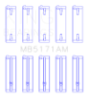 Picture of King Engine Bearings Mazda FS-DE L4-FP L4-FS L4  DOHC 16 Valve Main Bearing Set - Size STD