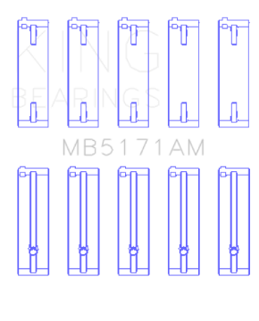 Picture of King Engine Bearings Mazda FS-DE L4-FP L4-FS L4  DOHC 16 Valve  Size +1-0 Main Bearing Set
