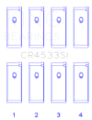 Picture of King Engine Bearings Nissan QR25DE DOHC 16 Valves Rod Bearing Set - Size STD