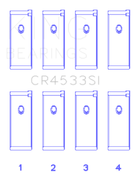 Picture of King Engine Bearings Nissan QR25DE DOHC 16 Valves Rod Bearing Set - Size STD
