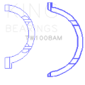 Picture of King Engine Bearings Nissan QR25DE DOHC 16 Valve Thrust Washer Set