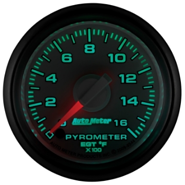 Picture of Autometer Factory Match 52-4mm Full Sweep Electronic 0-1600 Deg F EGT-Pyrometer Gauge