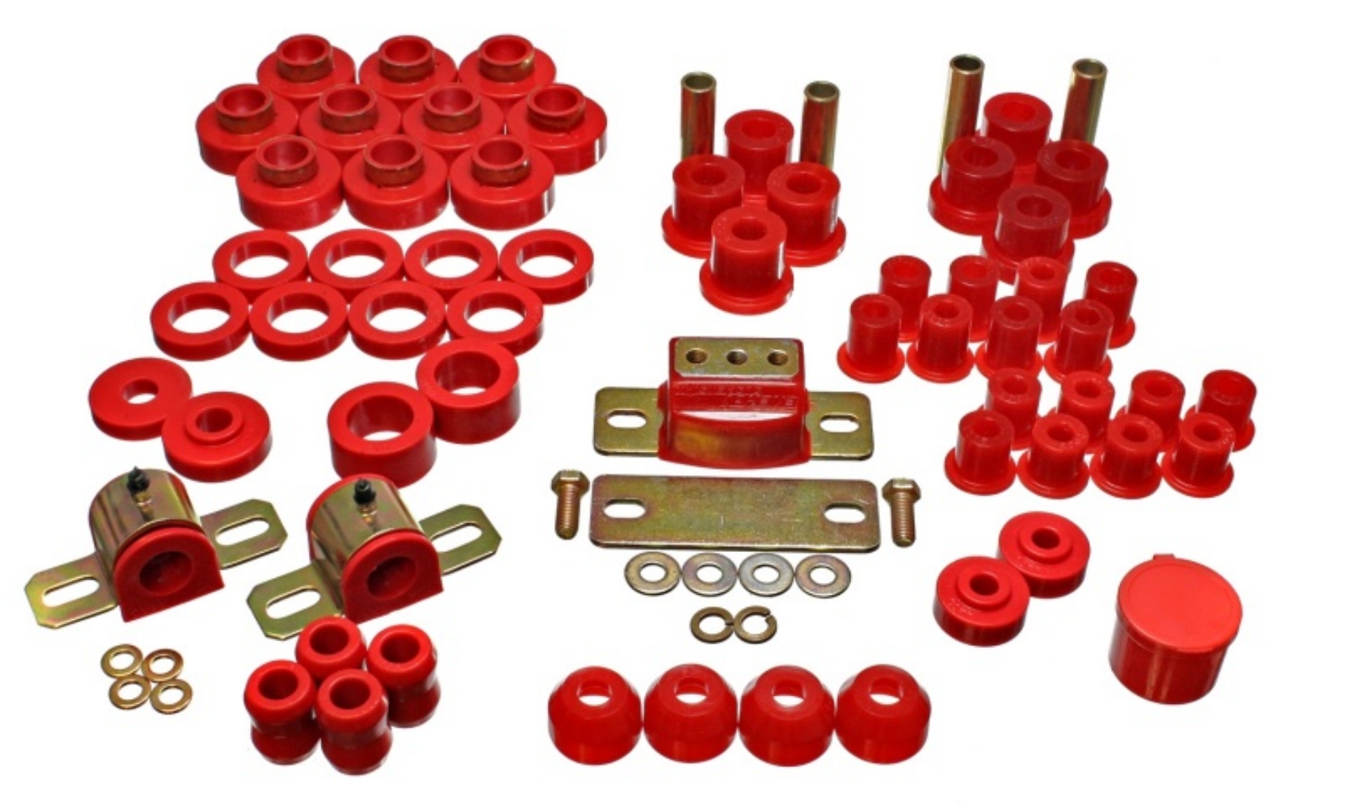 Picture of Energy Suspension 80-86 Jeep CJ7 Red Hyper-Flex Master Bushing Set