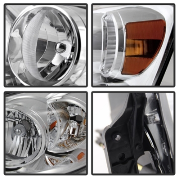 Picture of xTune Dodge Ram 1500 06-08 - Ram 2500-3500 06-09 Amber Crystal Headlights Chrome HD-JH-DR06-AM-C