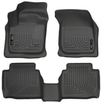 Picture of Husky Liners 13-16 Ford Fusion WeatherBeater Combo Black Floor Liners