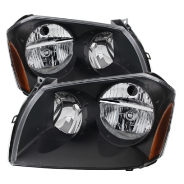 Picture of xTune Dodge Magnum 05-07 Crystal Headlights Black HD-JH-DMAG05-AM-BK