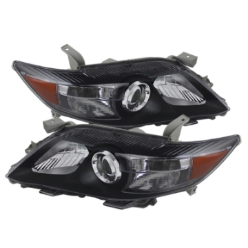 Picture of xTune Toyota Camry 10-11  USA Built-Nal  Amber Projector Headlights Black HD-JH-TCAM10-AM-BK