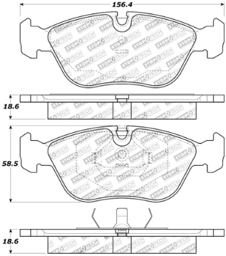 Picture of StopTech Performance 98-04 Volvo S60-98-00 S70-98-00 V70-93-97 850 Series Front Brake Pads