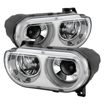 Picture of xTune Dodge Challenger 08-14 Xenon Hid Model Only Projector Headlamps Chrome HD-JH-DCHAL08-HID-C