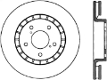 Picture of StopTech 06-09 Lexus IS350 - 07-08 GS350 2WD Drilled Right Front Rotor