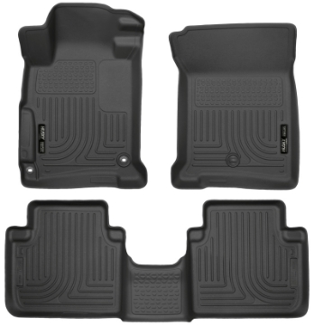 Picture of Husky Liners 2013 Honda Accord WeatherBeater Black Front & 2nd Seat Floor Liners 4-Door Sedan Only