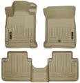 Picture of Husky Liners 2013 Honda Accord WeatherBeater Tan Front & 2nd Seat Floor Liners 4-Door Sedan Only