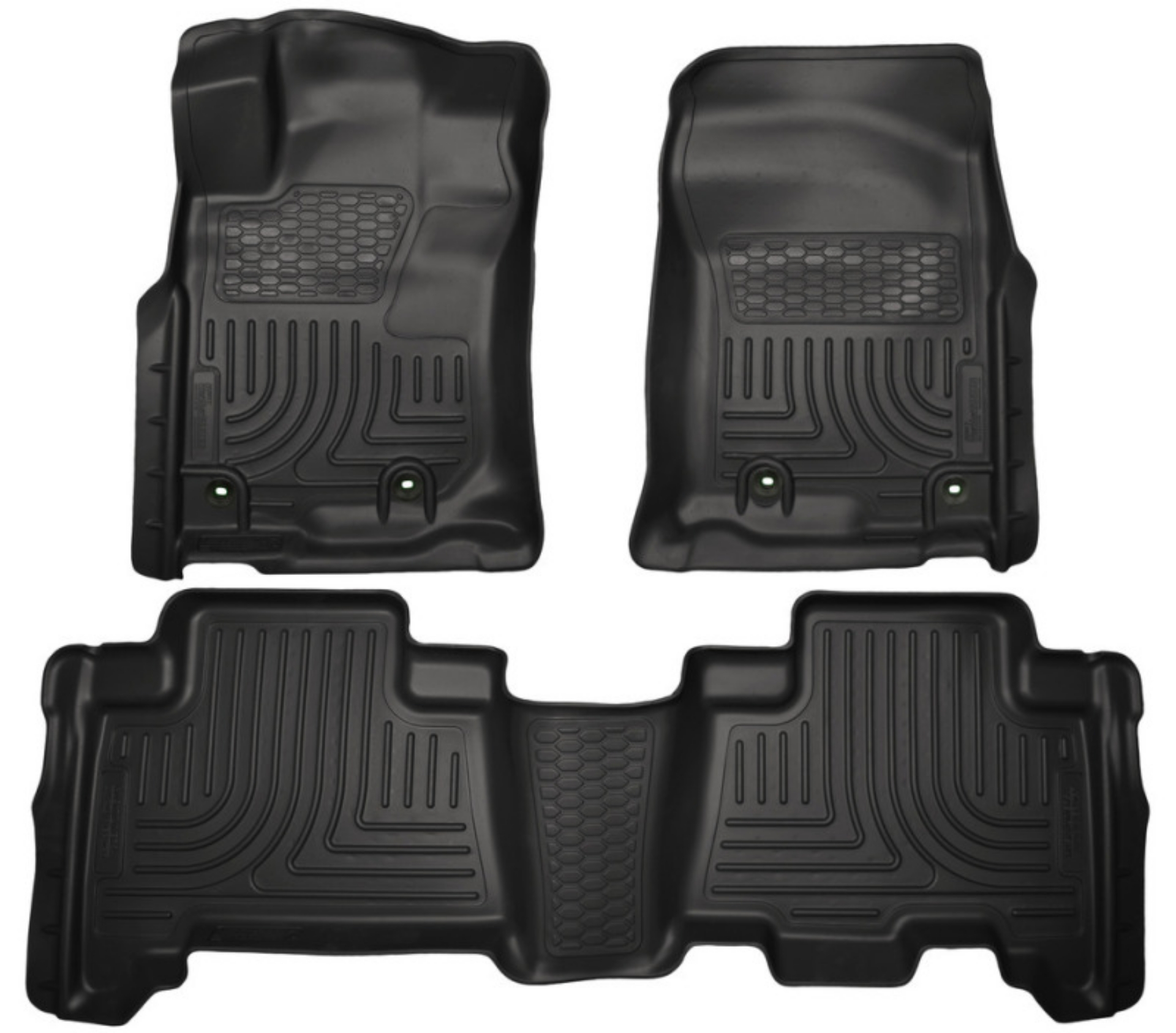 Picture of Husky Liners 2013 Toyota 4Runner WeatherBeater Black Front & 2nd Seat Floor Liners