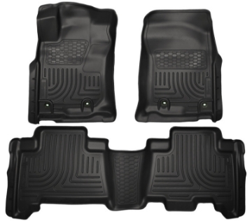 Picture of Husky Liners 2013 Toyota 4Runner WeatherBeater Black Front & 2nd Seat Floor Liners