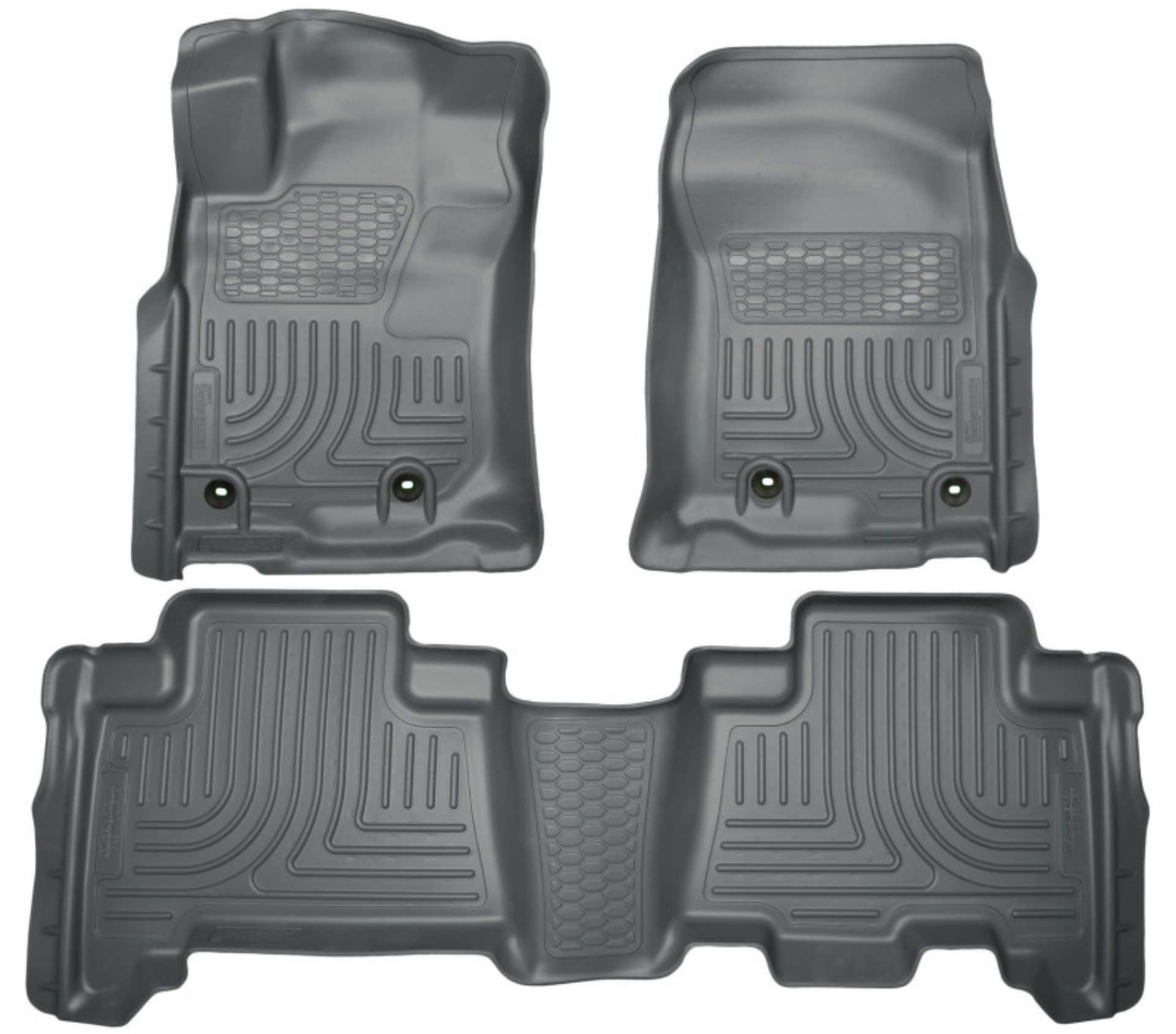 Picture of Husky Liners 2013 Toyota 4Runner WeatherBeater Grey Front & 2nd Seat Floor Liners