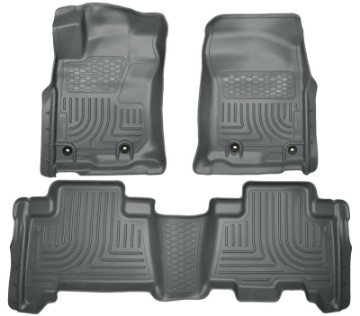 Picture of Husky Liners 2013 Toyota 4Runner WeatherBeater Grey Front & 2nd Seat Floor Liners