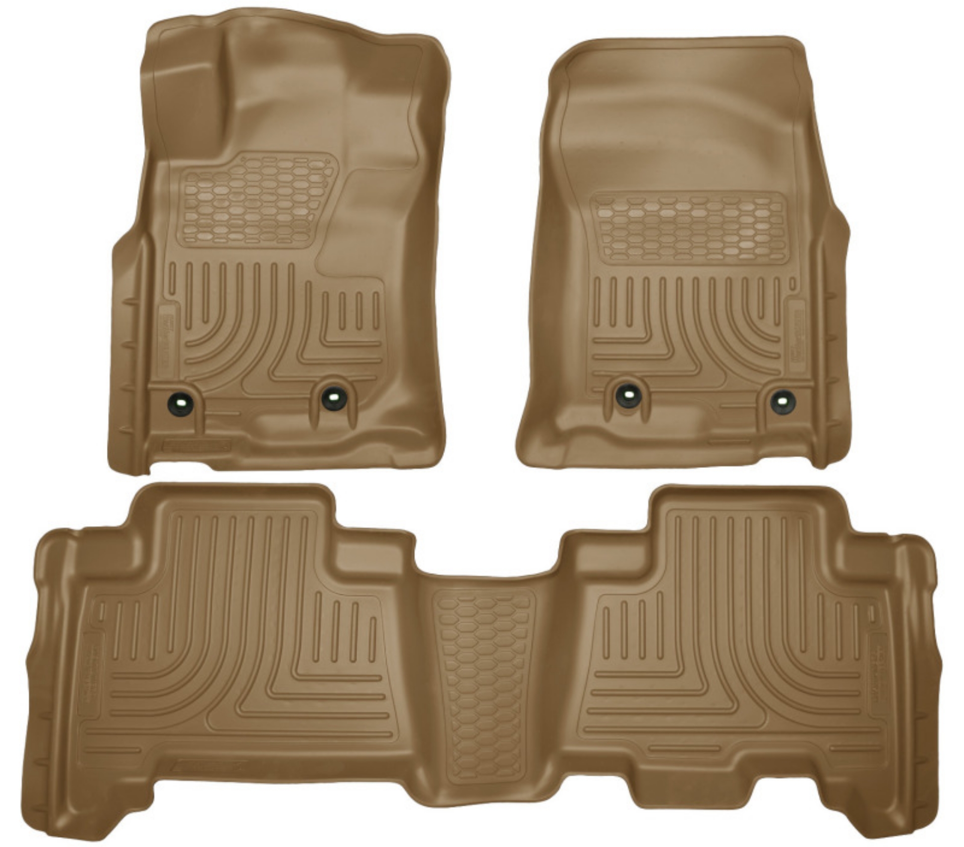 Picture of Husky Liners 2013 Toyota 4Runner WeatherBeater Tan Front & 2nd Seat Floor Liners
