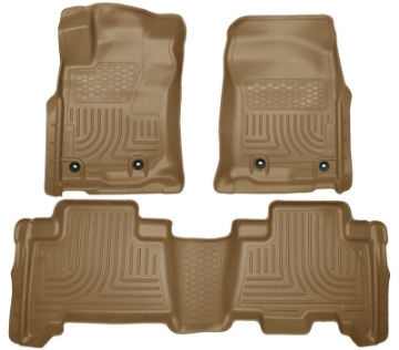 Picture of Husky Liners 2013 Toyota 4Runner WeatherBeater Tan Front & 2nd Seat Floor Liners
