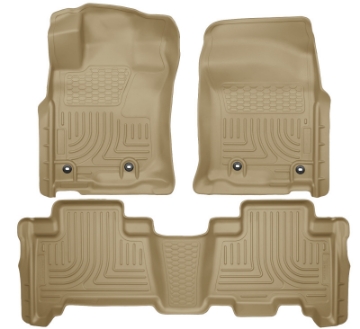 Picture of Husky Liners 2013 Toyota 4Runner WeatherBeater Tan Front & 2nd Seat Floor Liners