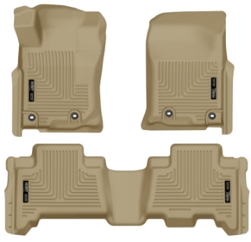 Picture of Husky Liners 2013 Toyota 4Runner WeatherBeater Tan Front & 2nd Seat Floor Liners