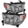 Picture of xTune Toyota Tundra 07-13 OEM Style Headlights Chrome HD-JH-TTU07-AM-C
