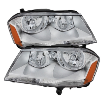 Picture of xTune Dodge Avenger 08-14 Crystal Headlights Chrome HD-JH-DA08-AM-C