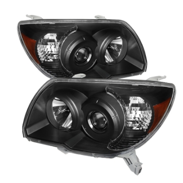 Picture of xTune Toyota 4Runner 06-09 Crystal Headlights Black HD-JH-T4R06-AM-BK
