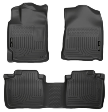 Picture of Husky Liners 10-13 Lexus RX350-RX450h WeatherBeater Black Front & 2nd Seat Floor Liners