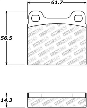 Picture of StopTech Performance 98-04 Volvo C70-98-00 V70 Rear Brake Pads