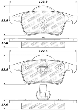 Picture of StopTech Performance 01-09 Volvo S60 - 99-00 S70 - 99-06 S80 - 99-07 V70-V70R Rear Brake Pads