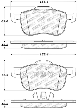 Picture of StopTech Performance 01-09 Volvo S60 - 99-06 S80 - 01-07 V70-V70R Front Brake Pads