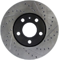 Picture of StopTech 96-7-04 Audi A4 - 95-01 A6 - 7-98-05 VW Passat Left Front Slotted and Drilled Rotor