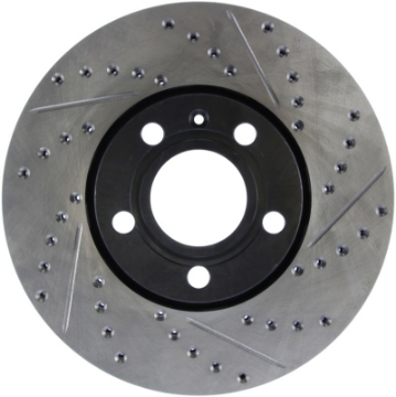 Picture of StopTech 96-7-04 Audi A4 - 95-01 A6 - 7-98-05 VW Passat Left Front Slotted and Drilled Rotor