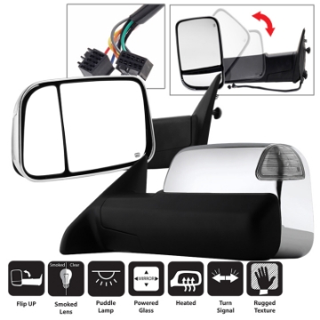 Picture of xTune Dodge Ram 1500 09-12 L&R Manual Extendable Power Heated Adjust Mirror MIR-DRAM10-PW-SET