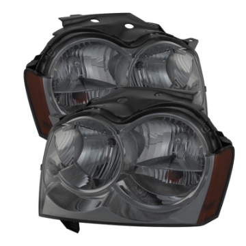 Picture of xTune Jeep Grand Cherokee 05-07 Crystal Headlights Smoke HD-JH-JGC05-AM-SM