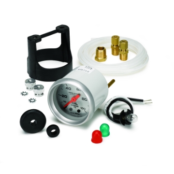 Picture of Autometer Ultra-Lite 52mm 0-100 PSI Mechanical Oil Pressure Gauge