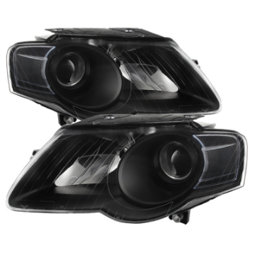 Picture of xTune Volkswagen Passat 06-10 Halogen Only Projector Headlights Black HD-JH-VWPAT06-BK